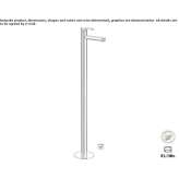 Floor-standing single-lever washbasin tap Pisco