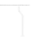 Free-standing washbasin tap made of stainless steel Mezzano