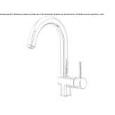 Single-lever countertop washbasin tap with adjustable spout Passons