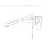 Single-lever wall-mounted washbasin faucet Lemgo