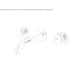 3-hole wall-mounted washbasin tap Tasco