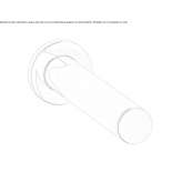 Electronic wall-mounted washbasin faucet with 1 hole Espanita