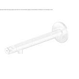 Wall-mounted washbasin tap made of stainless steel Sestino