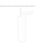 1-hole countertop washbasin tap Vela