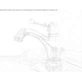 Single-lever countertop washbasin tap Fogliano