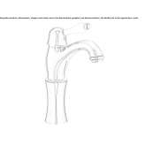 Single-lever countertop washbasin tap Wanchaq