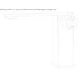 Countertop washbasin tap made of stainless steel Fountain