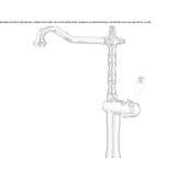 Single-lever countertop washbasin tap with adjustable spout Paraul