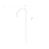 Free-standing washbasin tap made of stainless steel Opatow