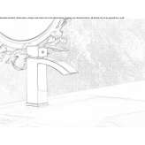 Single-lever washbasin tap Zicuicho