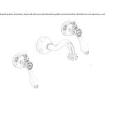 3-hole wall-mounted washbasin tap Slavnoye
