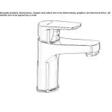 Countertop washbasin tap without waste Schieren