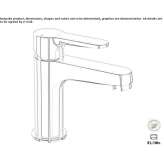 Single-lever countertop washbasin tap Loury