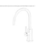 Countertop washbasin tap made of stainless steel Zuneda