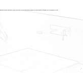 Wall-mounted single-lever washbasin tap made of stainless steel with plate Necochea