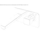 2-hole wall-mounted washbasin tap with plate Sens