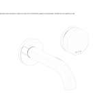 2-hole wall-mounted washbasin tap Zandt