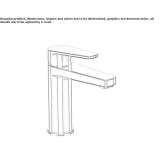 Single-lever countertop washbasin tap Vanzone