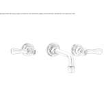 3-hole wall-mounted washbasin tap Oulins
