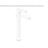 Single-lever countertop washbasin tap Calcio