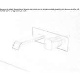Bateria umywalkowa ścienna Stropkov