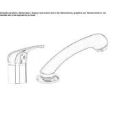 Single-lever washbasin faucet with spray Tomochic