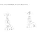 2-hole countertop washbasin tap Kinloss