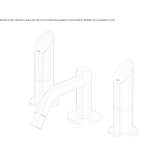 Stainless steel washbasin/bidet faucet Tobosi