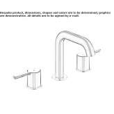 Washbasin tap with individual rosettes Thiene