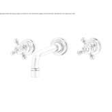 3-hole wall-mounted washbasin tap Shilla