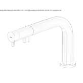 Countertop washbasin tap made of stainless steel Opatow