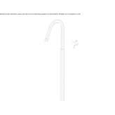 Free-standing washbasin tap made of stainless steel Opatow