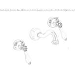 3-hole wall-mounted washbasin tap Slavnoye