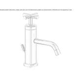 Countertop washbasin faucet with one handle Narzole