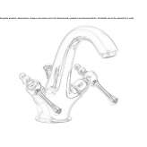 Countertop washbasin tap with 1 hole Fismes