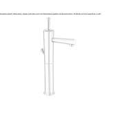 Single-lever countertop washbasin tap Perafita