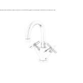 1-hole countertop washbasin tap with automatic stopper Ullapool