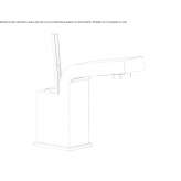 1-hole countertop washbasin tap Vela