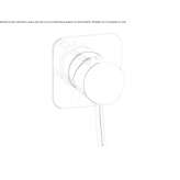Wall-mounted washbasin tap Vela