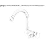 Single-lever washbasin tap with adjustable spout Akaa