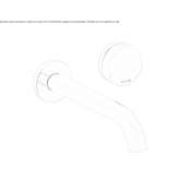 2-hole wall-mounted washbasin tap Zandt