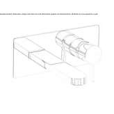 Wall-mounted washbasin tap Meaudre