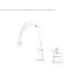2-hole single-lever countertop washbasin tap Mantinos