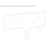 2-hole wall-mounted washbasin tap Sidmouth