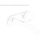 Single-hole wall-mounted washbasin tap with plate Zandt