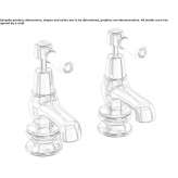2-hole countertop washbasin tap Dietach