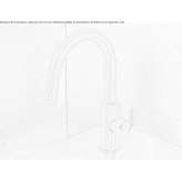 Countertop washbasin tap made of stainless steel Dornava