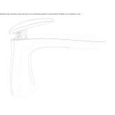 Single-lever countertop washbasin tap without waste Bayside
