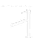 Countertop washbasin tap made of stainless steel Opatow