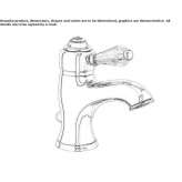 Single-lever washbasin tap with cork stopper Loche